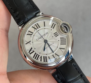 盒证98新33mm卡地亚蓝气球系列WSBB0030自动机械女表手表真酷奢品