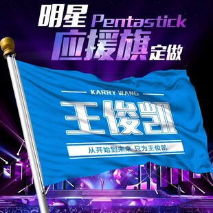 应援旗tfboys大旗团旗帜定制订做张极手挥音乐节旗子制作痛仰后援