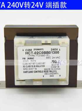 20VA 208V240V转24V UL HCT-09C0FQ HCT-02C0BB空调风管机变压器