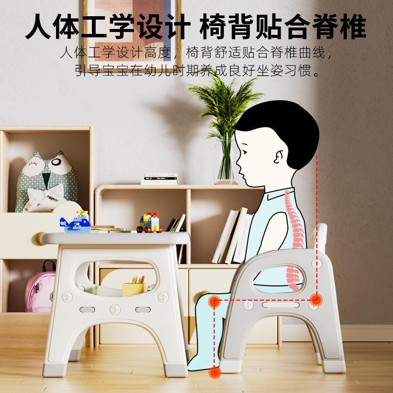 幼儿能园椅套装儿桌童学习桌小孩写字家桌用吃饭多功见详情宝宝长