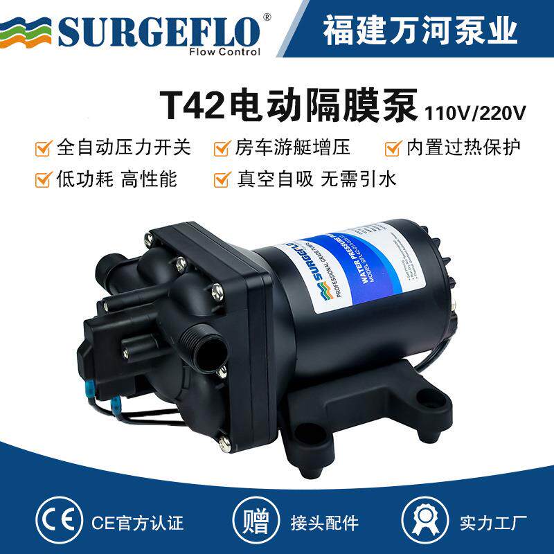 110V交流电动隔膜泵220V家用小型自吸增压抽水泵洗碗机加压水泵