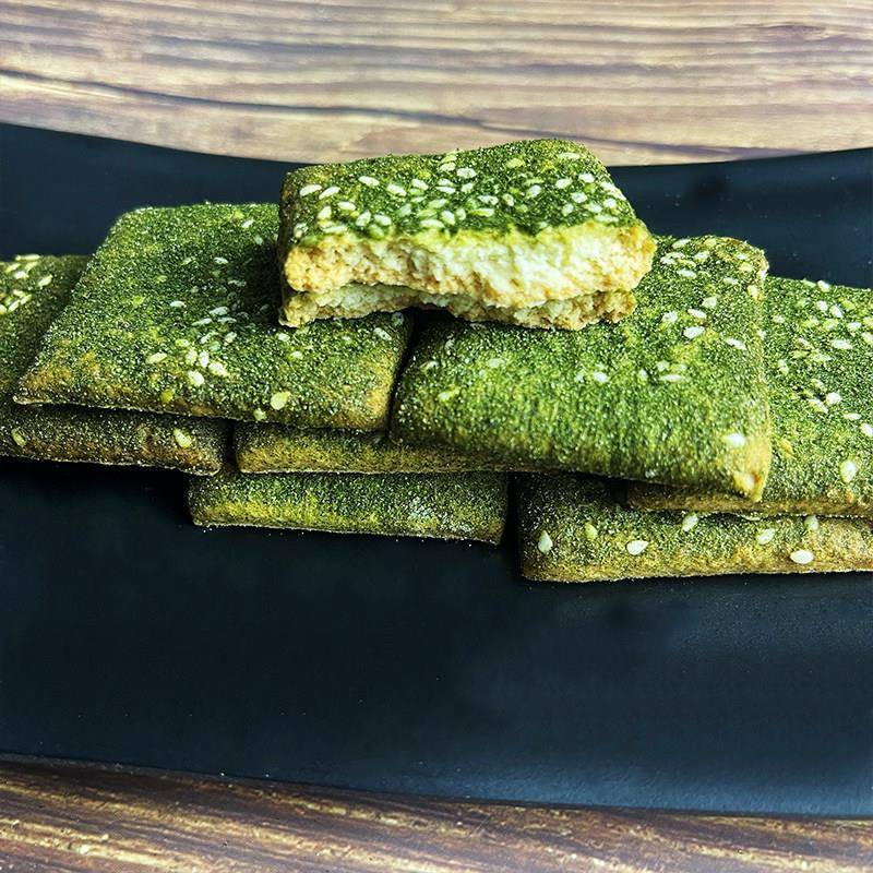 宁波特产苔条饼现做苔菜饼芝麻饼海苔味千传统糕点心层酥零食500g