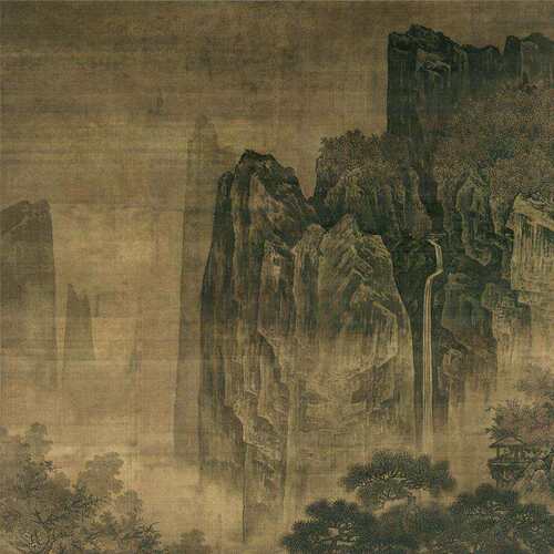 宋代名家古玩字画秋山红叶图字画复制装裱艺术微喷装饰画芯