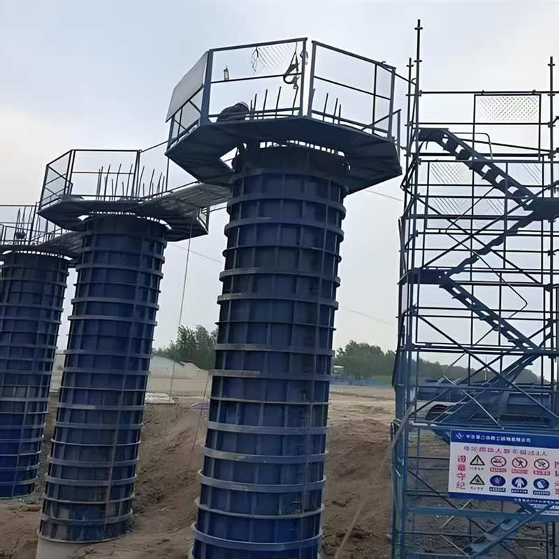 工地高空施工墩柱平台桥梁上下通道安全梯笼爬梯操作平台盖梁平台