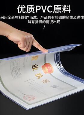 【严选臻品】营业执照保护套框架正本卡套软工商卫生许可证框证件