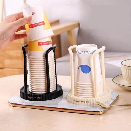 Luxury Home Disposable Cup Dispenser Desktop Cup Rack No-Dri