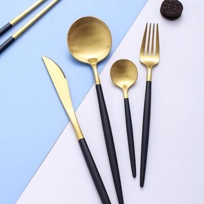 304 western steak knife fork spoon chopsticks set