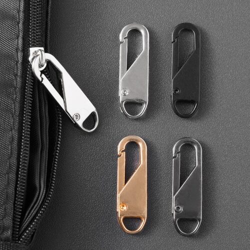 Sliding Zipper Pull Metal Zipper Head for Luggage Repair, Re