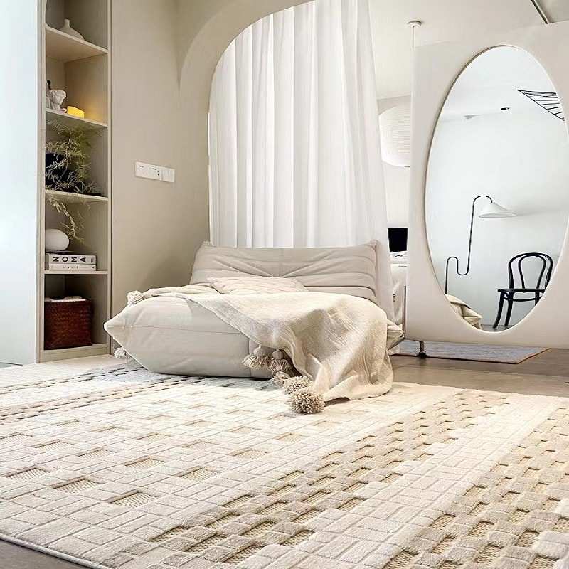 土耳其奶油风客厅地毯卧室书房沙发茶几家用耐脏简约现代高级地垫