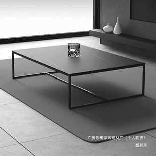 茶几客厅铁艺茶桌简约现代小桌子办公室极简接待会客家用 轻奢意式