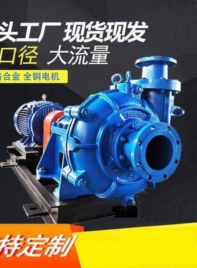 厂家生产 150ZJD-B55高性能卧式渣浆泵 耐磨耐腐封闭式叶轮渣浆泵