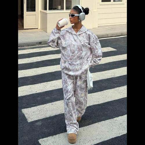 R 82059 Camo two piece hooded set 卫衣两件套