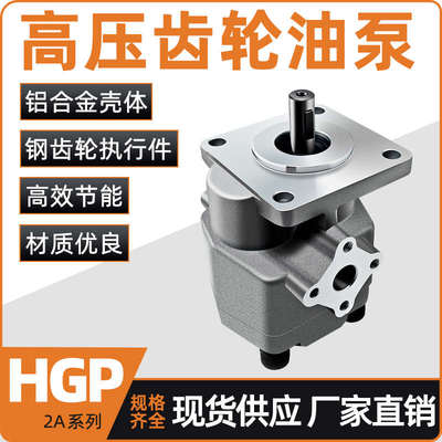 高压液压齿轮泵总成HGP-2A-F2R/F6R/F8R/F9R/F12R小型液压站油泵