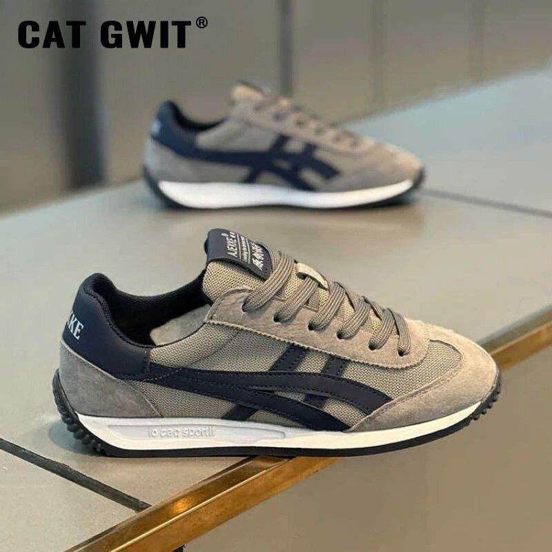 CAT GWIT2026男士阿甘老爹鞋春季新款透气厚底增高户外休闲鞋网红