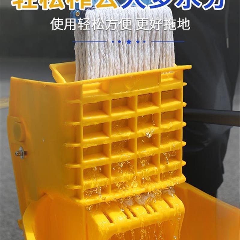压水挤水篮商用拖带拖把XSS桶墩布榨水车轮子柞拖布移酒地店洗厂