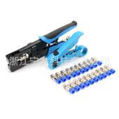 阿漫多缆功棘轮压接337钳同轴F头 R能CA同轴电挤压钳组合极套 BNC