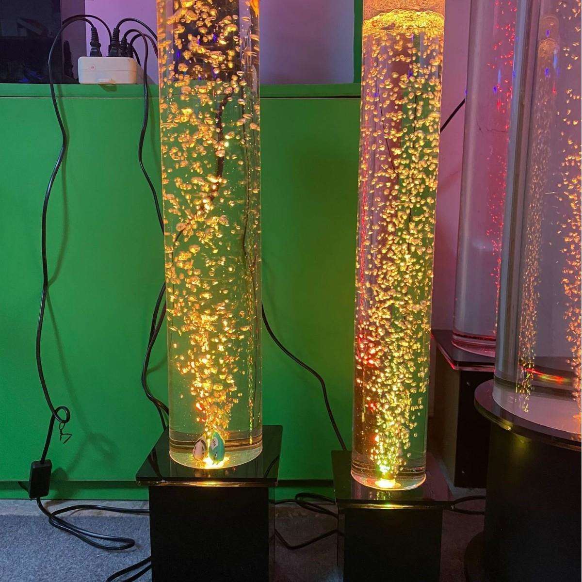 新款风水家装水舞气泡水柱灯 七彩绚丽装饰水泡泡落地灯