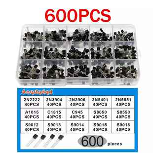 600PCS TO-92晶体管二三极管 15种每种各40只2N2222-S9018共600个