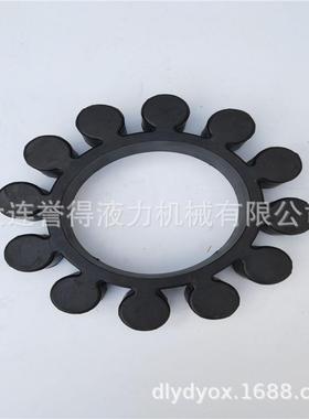 现货黑色橡胶材质的梅花弹性块yoxii耦合器梅花垫