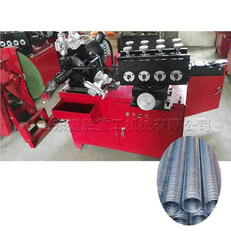 金属桥梁波纹管JS-ZGJ22成型管机 小型螺旋制管 带镀锌钢卷波纹管