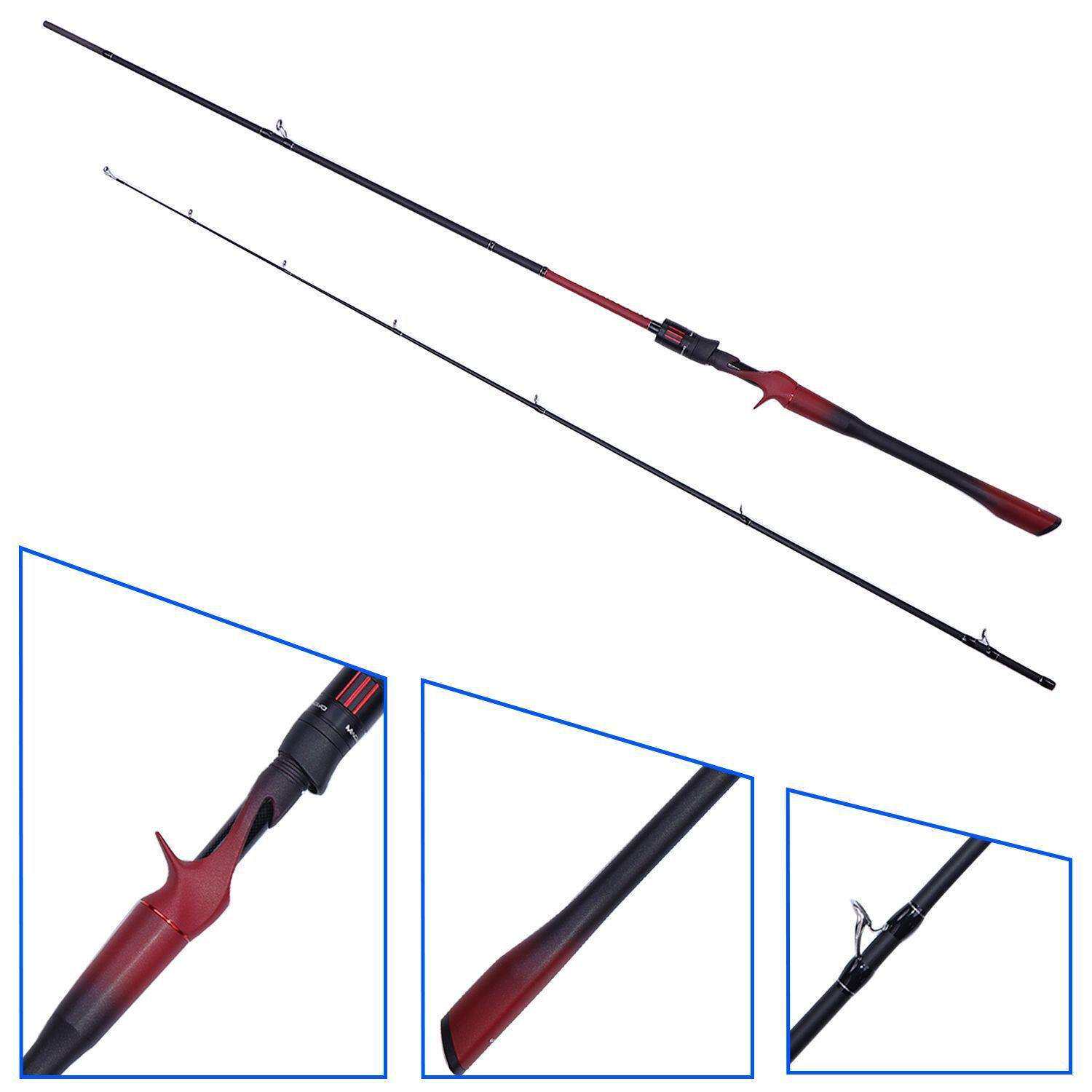 跨境指挥官路亚竿碳素直柄微物大物黑坑溪钓泛用加硬便携