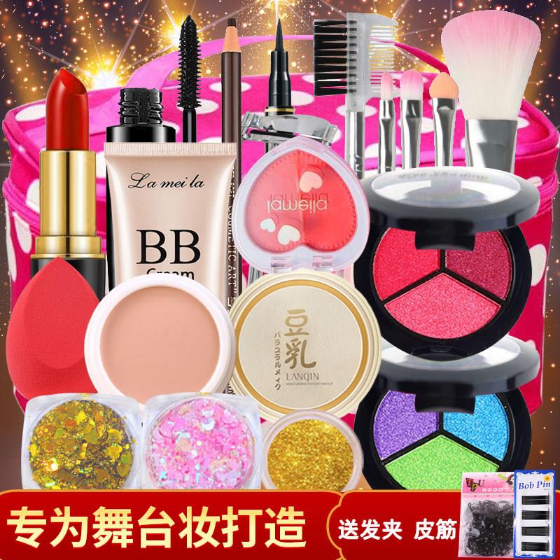 舞台妆彩妆专用彩色眼影盘珠光六一节表演出化妆品套组旗舰店正品