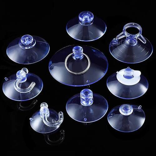 Suction Cup Fixer - Transparent Glass Small Suction Cups, Ti