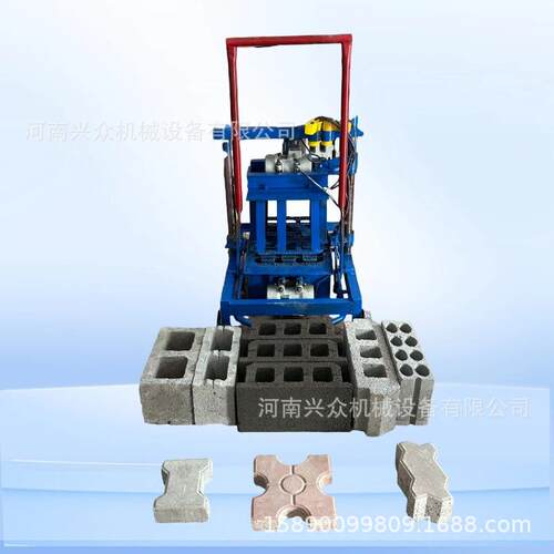 220v家用混凝土砖机设备小型移动水泥制砖机380v空心水泥砖机