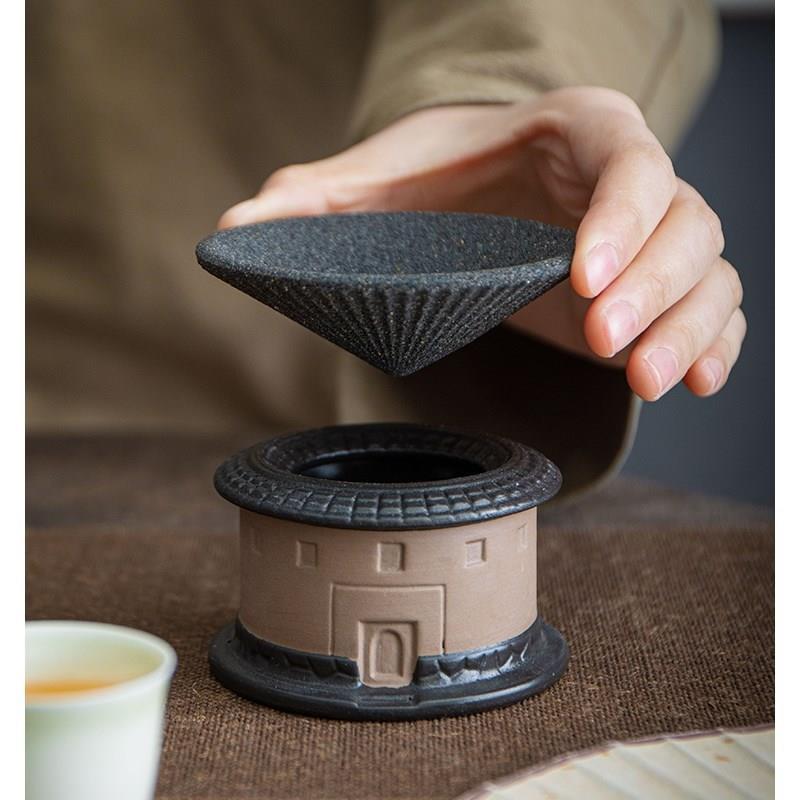 厂家陶瓷纳米过滤茶漏茶滤网无孔茶隔过滤器创意茶漏斗茶叶渣