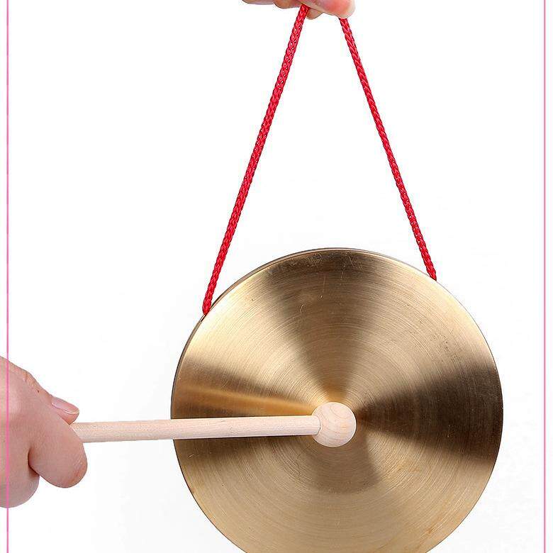 奥尔夫儿童打击乐器 幼儿园表演乐器三句半道具 10厘米铜锣