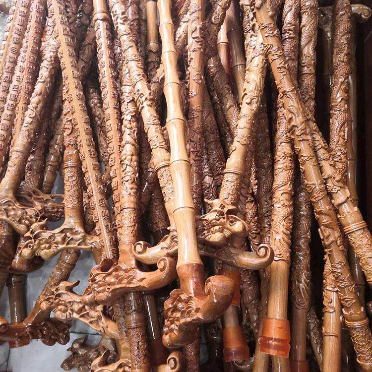 桃木拐杖龙头老人家拐杖专用天然木雕拐棍防滑老年人轻便实木手杖,家居饰品,木雕,淘宝优惠券,粉丝福利购,淘宝优惠卷