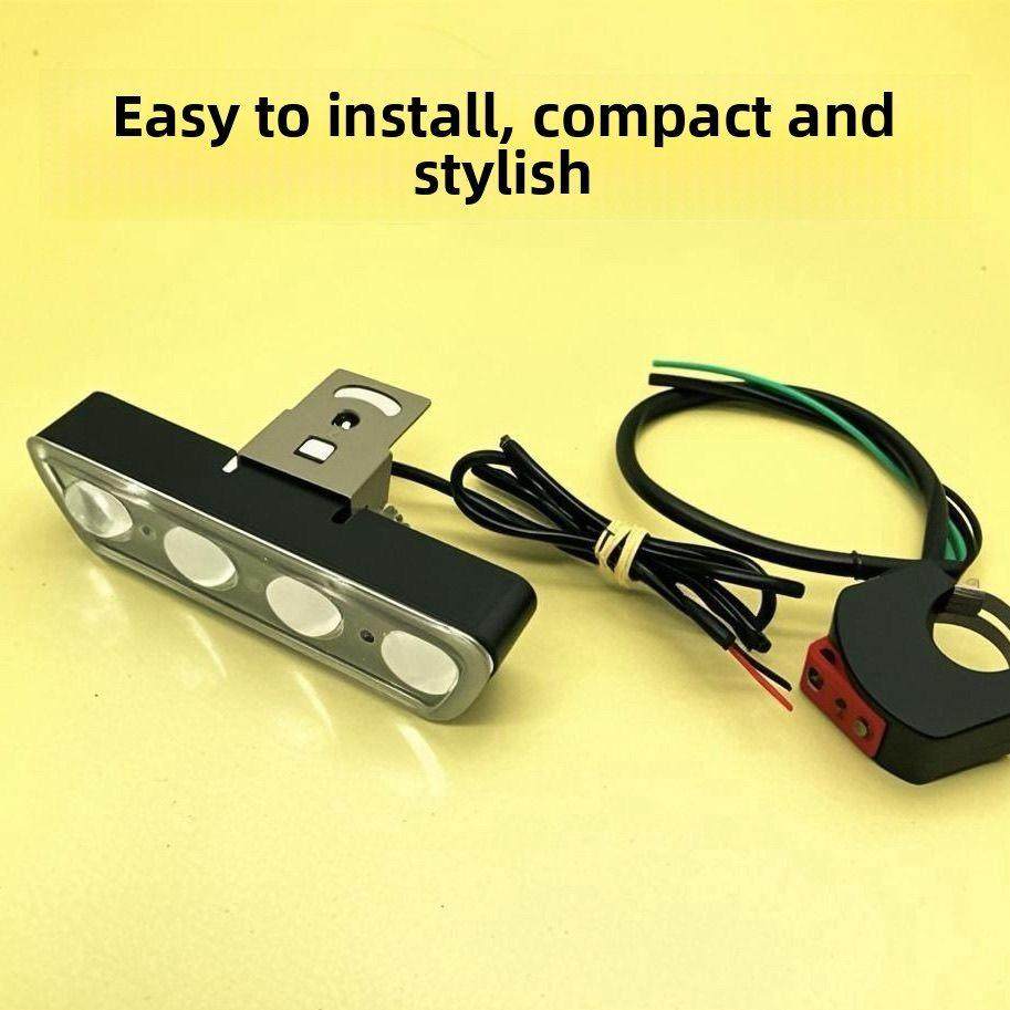 适用于12-85V电动车灯黄、白切换高低光束超远距离夜行摩托车车灯