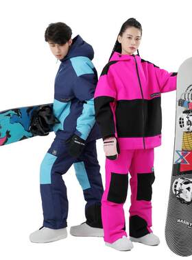 威登诺冬季新品情侣单板滑雪服防风防水保暖透气滑雪装备
