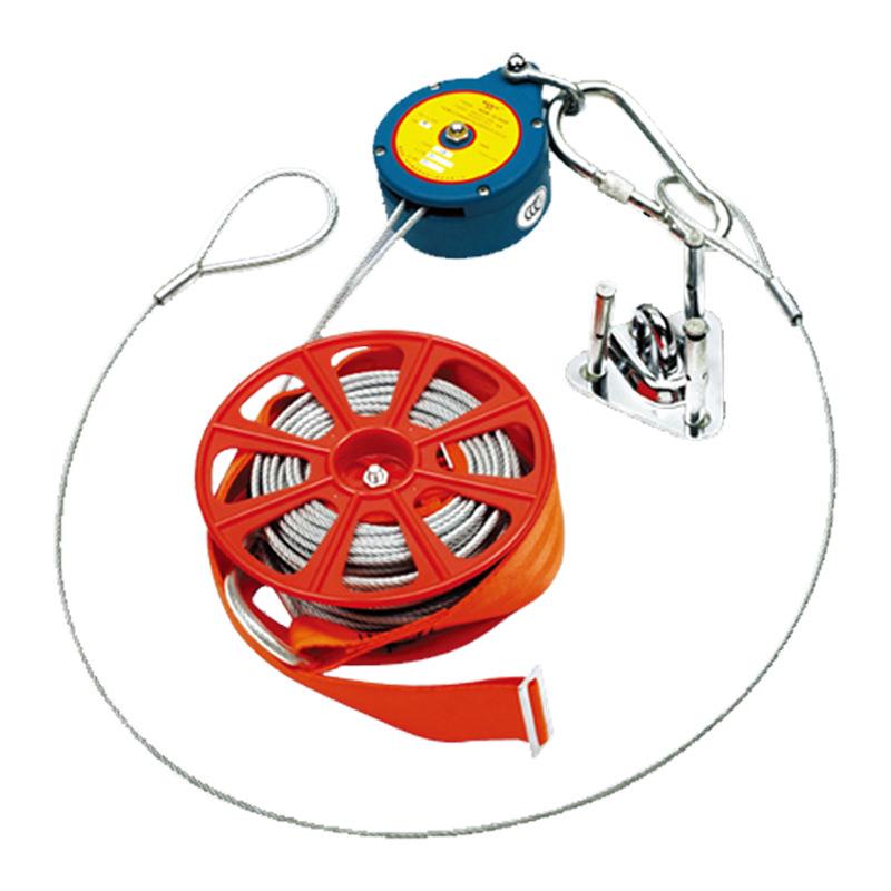 消防救援逃生缓降器钢丝绳2TT15米0米缓降器家用高楼逃生工具