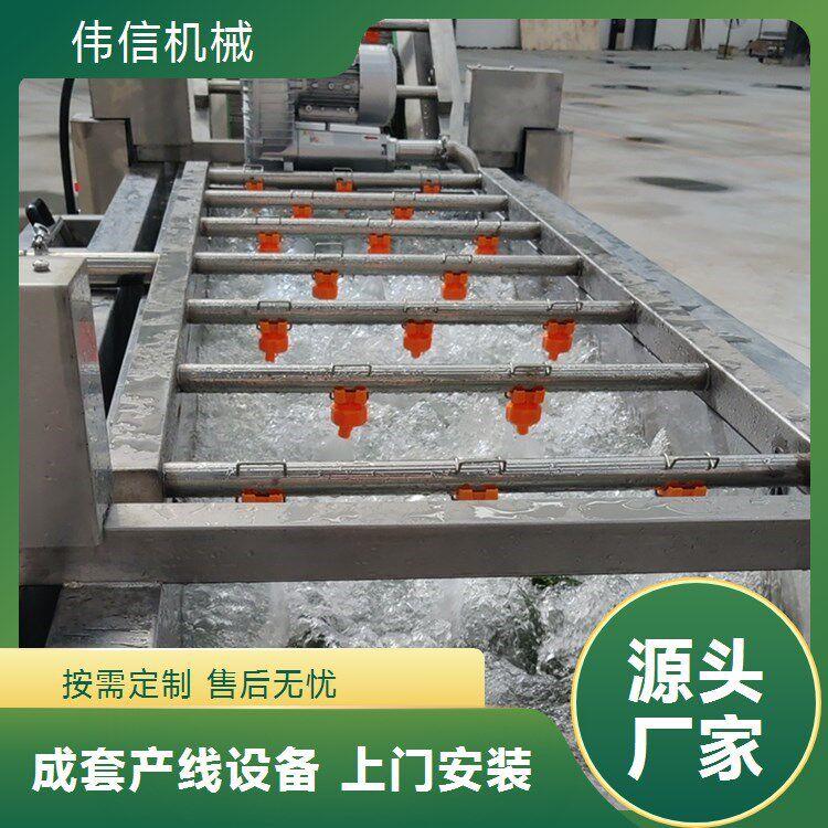 全自动小鱼仔清洗线304材质果蔬气泡清洗机