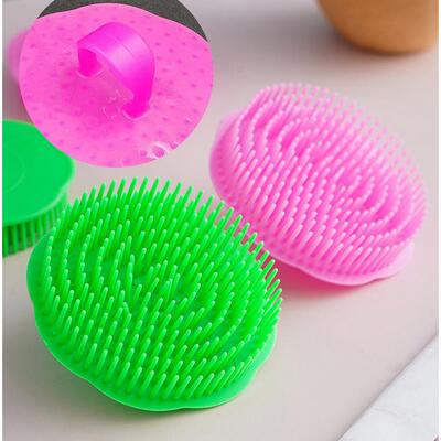 Shampoo brush with plum blossom shape, hair grabber brush, h