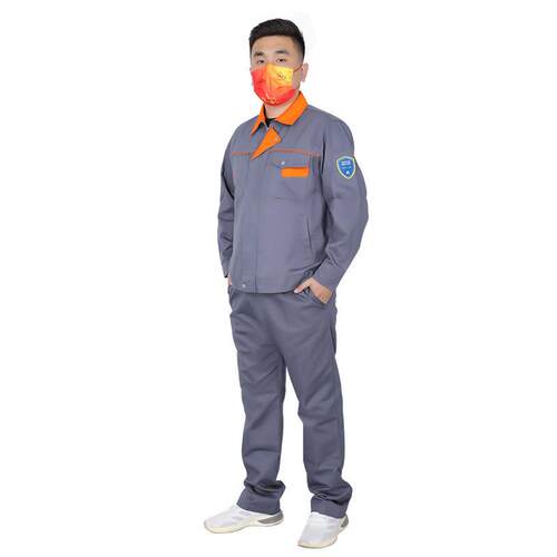 君御JY-F101纯棉阻燃工作服汽修电焊翻领耐磨制服工装可绣标