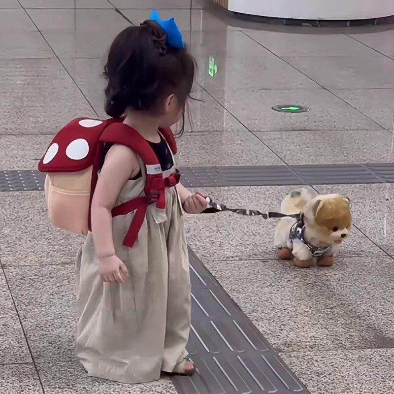 幼儿园书包女孩入学蘑菇包可爱儿童减负护脊双肩揹包一年级轻便