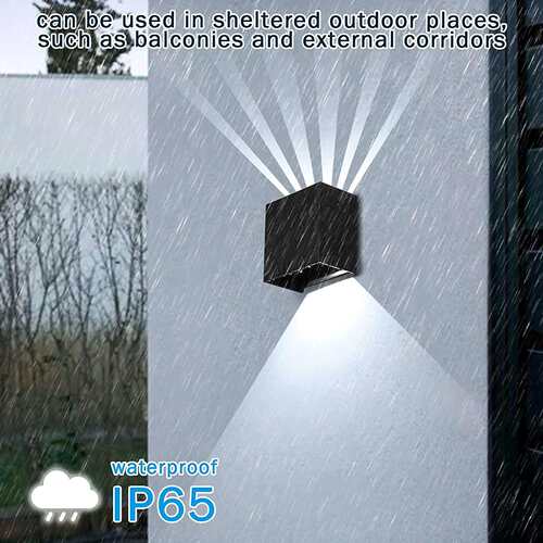 现代简约跨境led壁灯一束光多光束户外花园可调Outdoor wall lamp