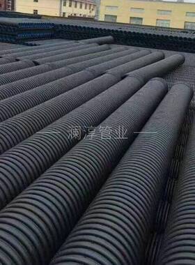 工厂直销SN8hdpe双壁波纹管dn300市政排污塑料排水管