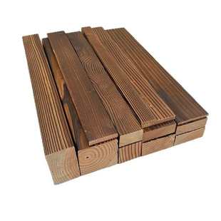 碳化木板材户外庭院地板栅栏室外门头墙板实木防腐木木条木方长条