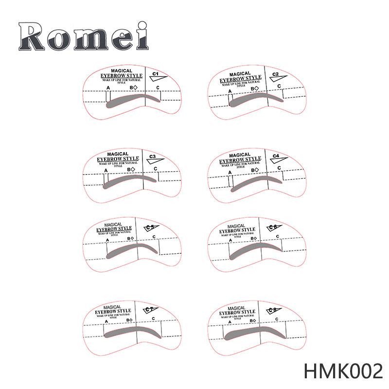 描眉器画眉卡印眉卡款眉形(注明型号：、、)散装