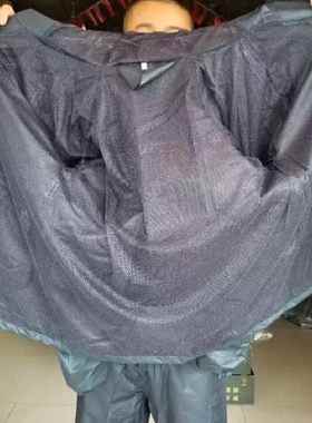 海款训蓝练藏雨衣体海款分成人JEN蓝色雨衣