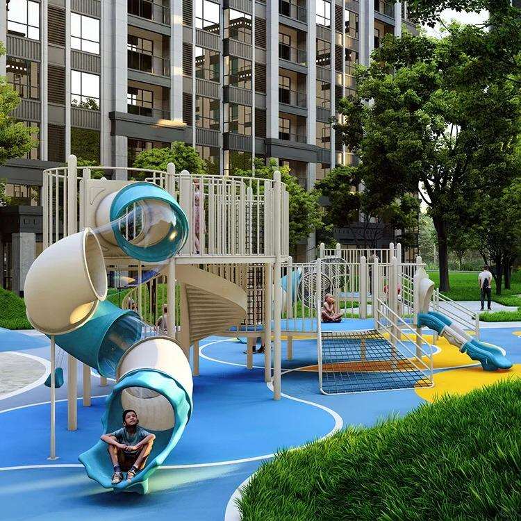 滑滑梯幼儿园攀爬组合广场小区设备儿童户外非标游乐场安全防护