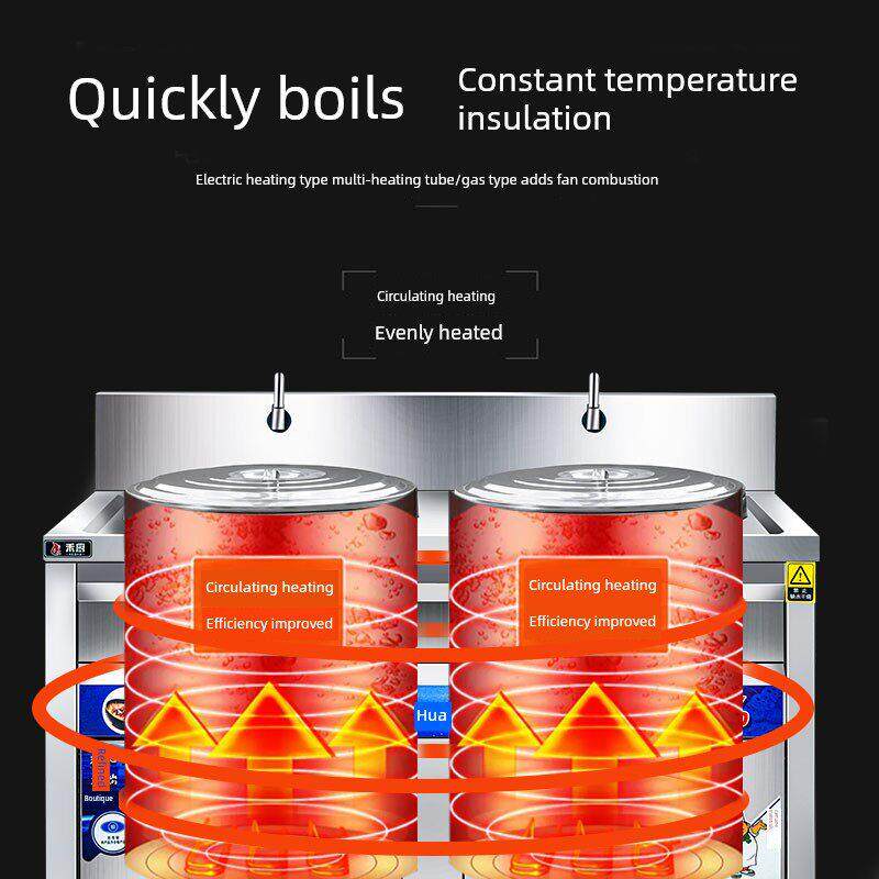 商用双头面锅，电燃气双桶面锅，茂菜麻辣火锅，平底汤面汤锅