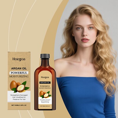 HOEGOA Moroccan Hair Oil, improves frizz, adds luster withou