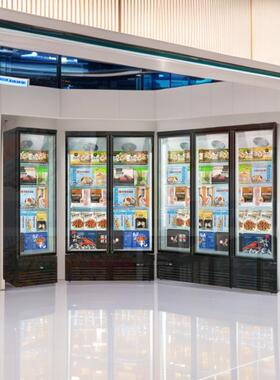 商用立式冷冻柜榴莲低温展示冰箱风冷无霜速冻食品急冻柜