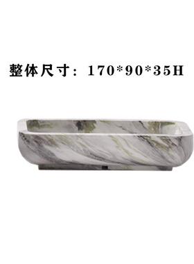 创意新中式现代简约售楼处样板间博古架黑白树脂小果盘托盘装饰品