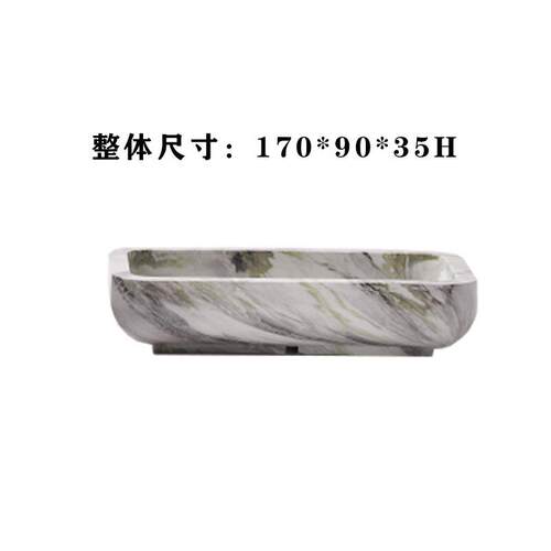 创意新中式现代简约售楼处样板间博古架黑白树脂小果盘托盘装饰品