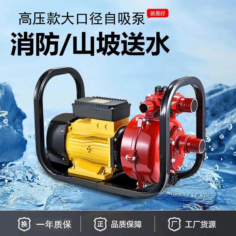 农用高压抽水泵大流量农业水肥一体灌溉220V380V高扬程电机自吸泵
